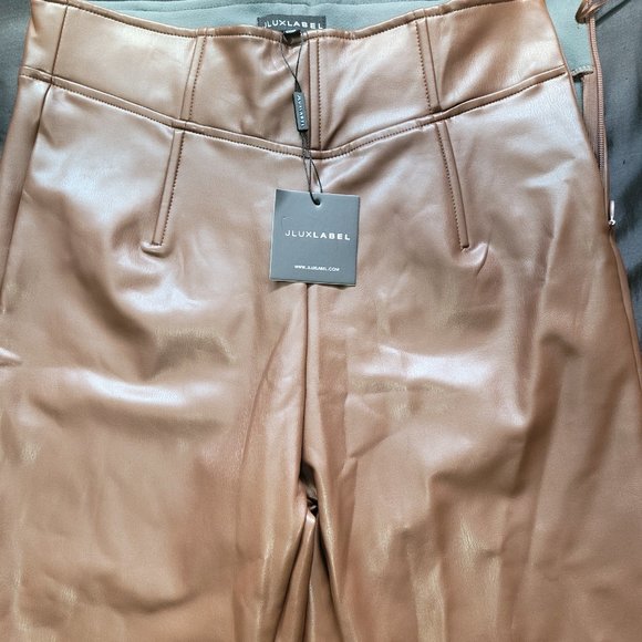 JluxLabel Chocolate High-Waisted Pants - Picture 3 of 5